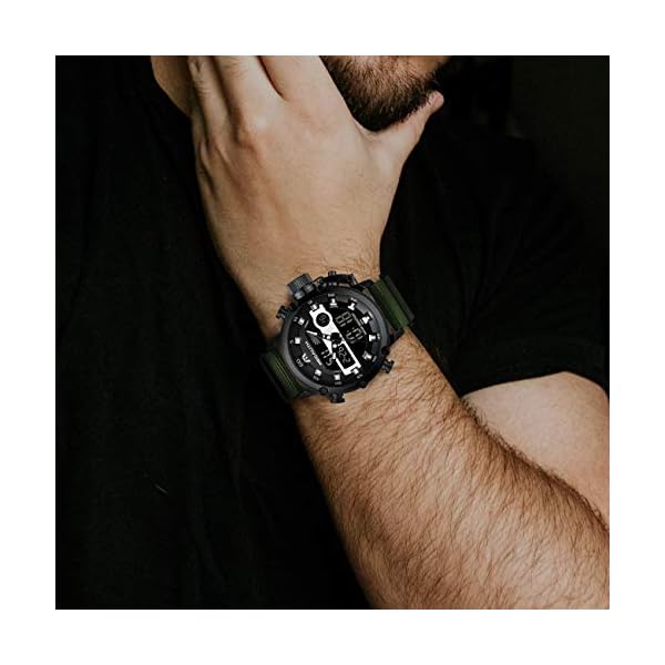 MEGALITH Mens Watches Waterproof Digital Military Sport Tactical Multifunction Heavy Duty Led Watch for Men, Alarm Stopwatch - Image 4