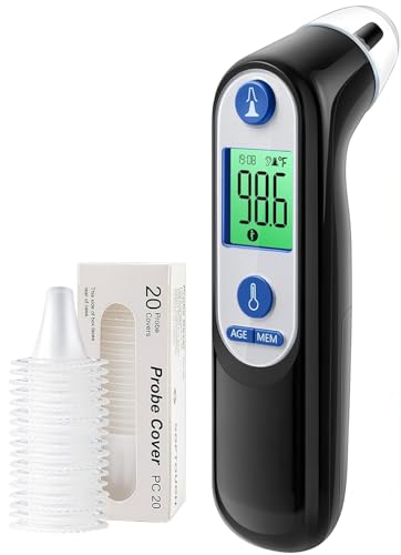 Viproud Ohrthermometer mit 20 Schutzkappen