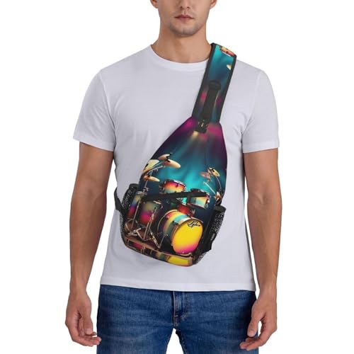 Mochila bandolera casual negra para senderismo y viaje miniatura 7
