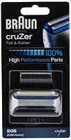 Braun Shaver Replacement Part, Foil and Cutter, 20S, Compatiable with CruZer Shavers