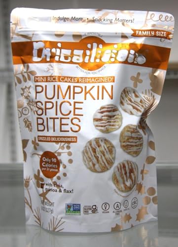 Pumpkin Spice Mini Rice Cakes, Mini Rice Cakes, with chia, quinoa and flax. 8 oz.