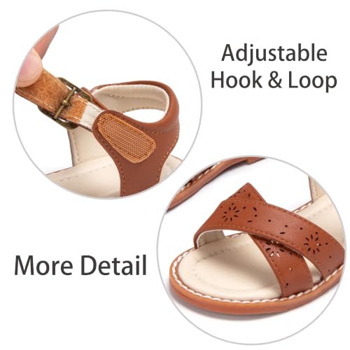 Image of ESTINE Girls Sandal Dress Shoe for Toddler /Little Kid Party School Shoe