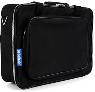 Familiar Pedaltrain soft case styling Exterior accessory storage pocket (sizes vary by model) Platinum SBS zippers on main compartment and accessory storage pocket Premium shoulder strap with padded shoulder pad and enhanced swivel clasp Water-resist...
