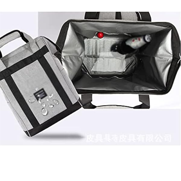 N/A isväska isoleringsväska valöppning picknickväska helt vattentät stor kapacitet måltid väska (färg: Argento, storlek: 28 x 17 x 40 cm)