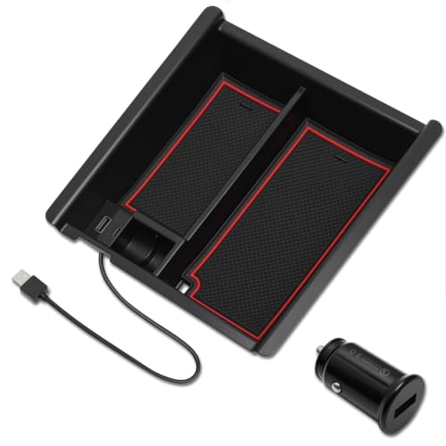 Tacoma Center Console Tray with USB
