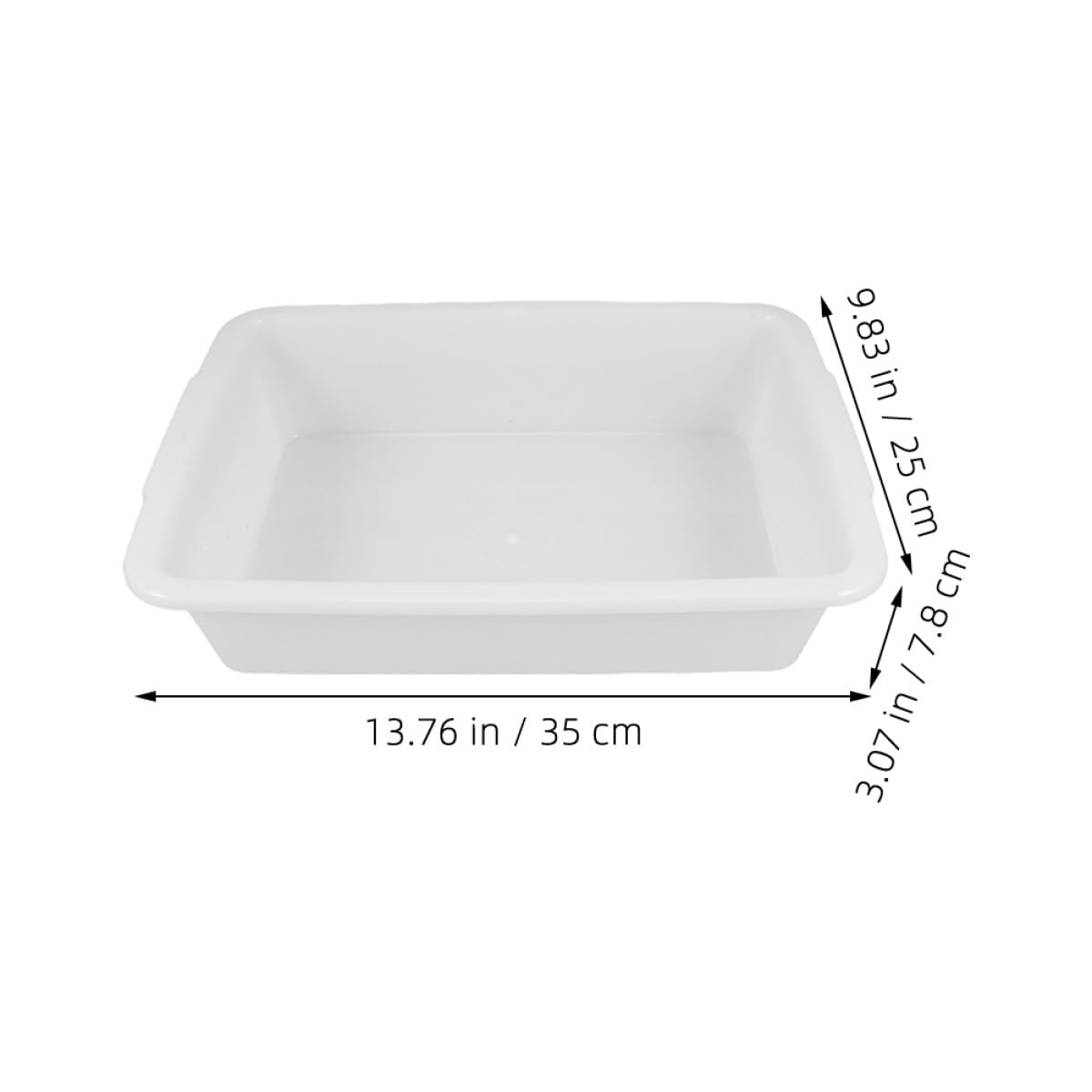SHINEOFI Plateaux de Laboratoire Lot de 2 Design Anti-Fuite en Plastique Blanc Polyvalents pour Laboratoires Chimiques et Salles de Classe