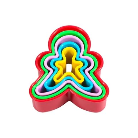 Mesmeriser Pack of 5 Gingerbread Man Cookie Cutters Cover