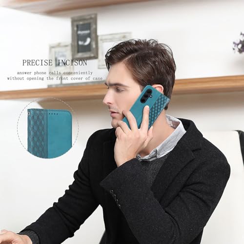 Oduio Wallet Case for Samsung Galaxy A36 5G 2025 6.7 inch - PU Leather Flip Cover with Card Holder Slots, Strong Magnetic Folio Kickstand Phone Case, Green - image 7