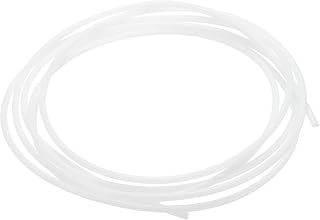 Rebower PTFE Tubing Hose Insulated Pipe Tube, [for Filaments 3D Printer] -1.5mmIDx3mmODx6.6ft/White/1 Pcs