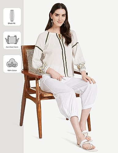 Image of Amazon Brand - Myx Women Cotton Salwar (Available in Plus Sizes)