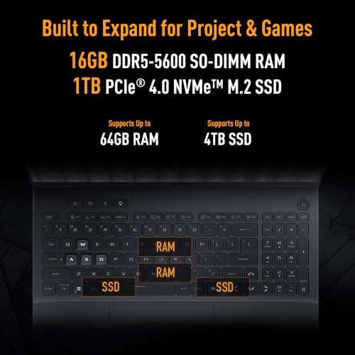 Image of ASUS TUF F16 (2026),Intel Core i7 14650HX (14th Gen),RTX 5050-8GB,16GB RAM (Upgradeable),1TB SSD,FHD+,16 inch(40 cm),144Hz,Win 11,M365 Basic(1Y),Office 24,Jaeger Gray,2.2 Kg,FX608JHI-TU225WS,Gaming Laptop