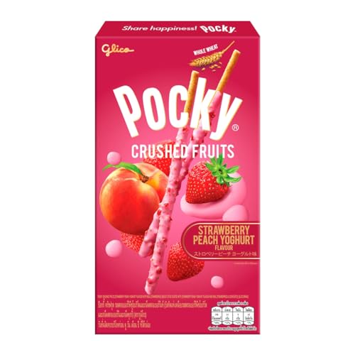 Pocky Crushed Fruits (Pack of Two) - Strawberry Peach Yoghurt Flavour & Blueberry Yoghurt Flavour