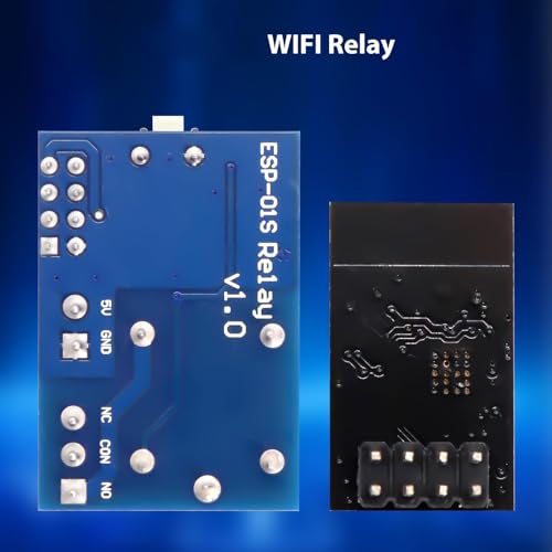 Für ESP8266 Relais AYWHP ESP-01 WLAN-Relaismodul 5-12 V für ESP8266 Drahtloses Transceiver-Modul für IoT Smart Home, kompatibel mit Arduino und Raspberry Pi