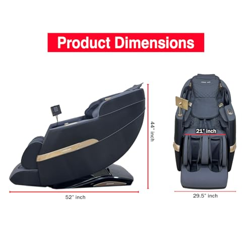 RoboTouch Store RoboTouch MaxVibe Full Body Massage Chair, Gray - Image 4
