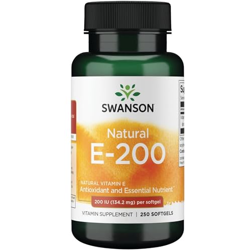 Swanson Vitamin E Heart Health and Tissue Protection 200 IU 250 Softgels