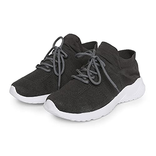 Image of Longies Men's Shoes with lace Dark Grey Casual Shoes-11 /UK (LGMLSSV001)