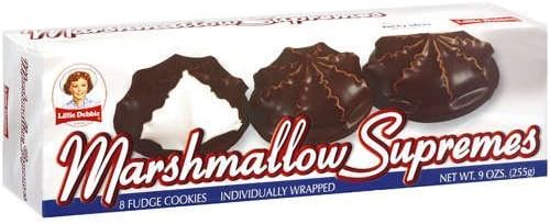 Little Debbie Marshmallow Supremes 8 Fudge Cookies 9oz (2 Pack)