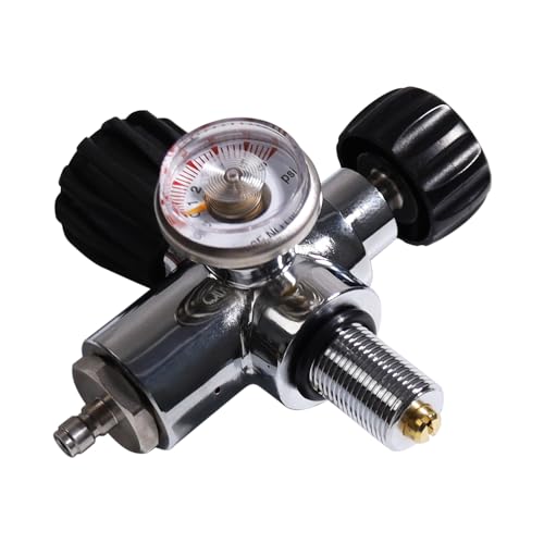 TUXING 4500PSI High Pressure PCP Paintball Fill Station Stainless Steel Valve HPA CO2 Tank DIN Charging System Black M18*1.5 - Image 8