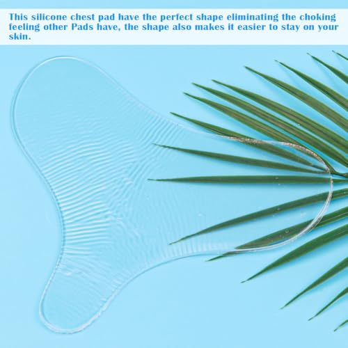 UPIQNG Almofada de peito antirrugas para o peito remendo de silicone reutilizável autoadesivo remend