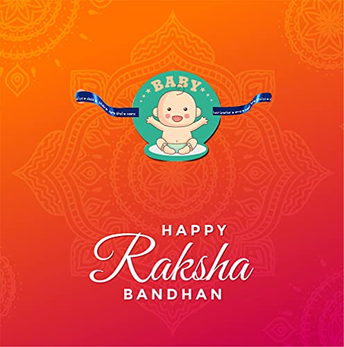 Image of TheYaYaCafe Little Bro Printed Rakhi for Baby Brother | Rakshabandhan Baby Bro Rakhi