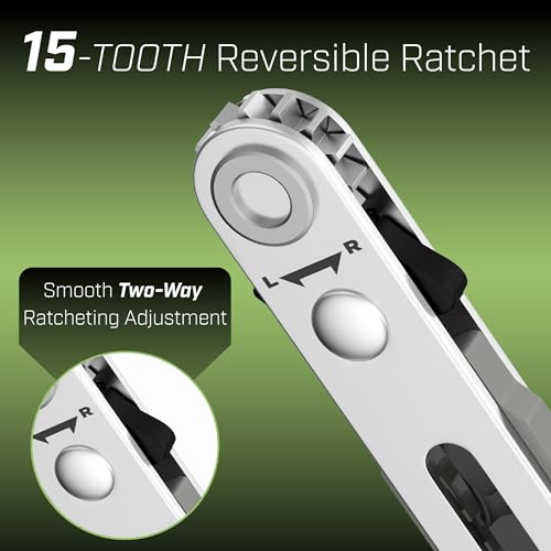 Image of Bates- Mini Ratchet Wrench, 1 /4 inch Magnetic 90 Degree Screwdriver, Gray, Low Profile Right Angle Screwdriver for Tight Spaces