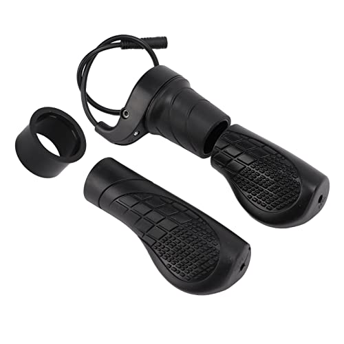 Sorandy Puños de Bicicleta, Puños de Manillar de Goma Antideslizantes, Anillos de Bloqueo de Aleación de Aluminio con Absorción de Impactos y Diseño Impermeable, Ideales para Motor de Accionamiento