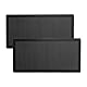 Tiardey PC-Staubschutz, Staubfilter für Computergehäuselüfter, PC-Netzfilter-Abdeckungsgitter, magnetischer Rahmen, PVC-Staubschutznetz, schwarz, 2 Stück, 280 mm x 140 mm