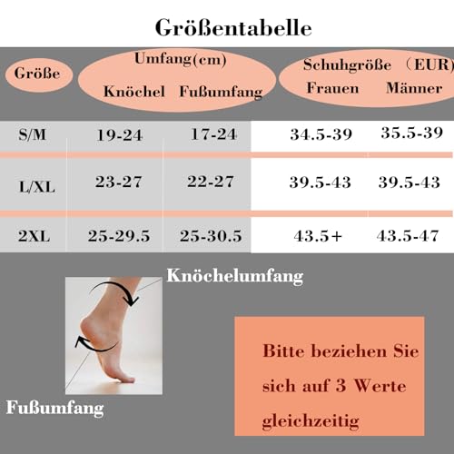 4 Paar Plantarfasziitis-Socken für Fuß-Kompressionsmanschette, Stützbandage, Fersensporn-Entlastung, Nachtsocke für Schmerzen, verstauchte Knöchel, Achillessehnenentzündung L/XL,Schwarz & Weiss