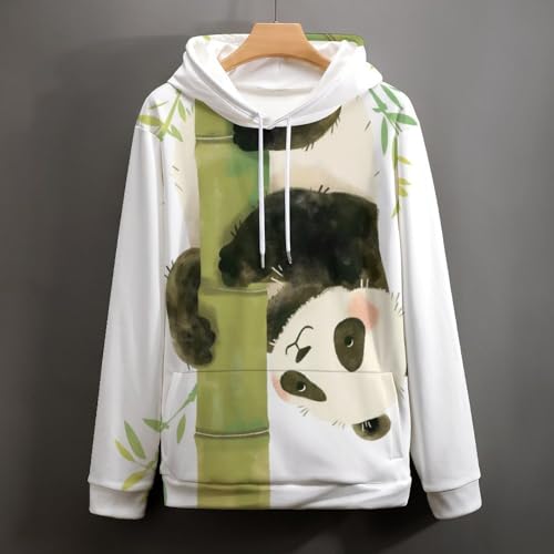 Sweat à capuche panda, idée cadeau originale pour anniversaire en taille S - 5