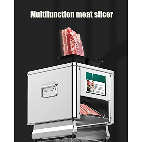 Fleischschneider Elektrische Allesschneider Mit Griff Wurstschneidemaschine Abnehmbares Messerset Gemüseschneidemaschine… – Bild 3