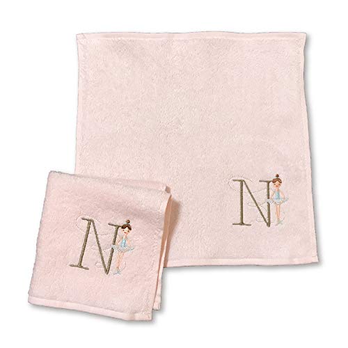 シンジカトウ イニシャルルルベ タオルハンカチ ピンク (N)