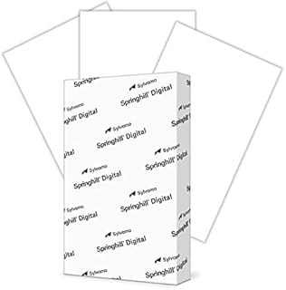 Springhill White Cardstock Paper, 80lb Vellum Bristol, 175gsm, 8.5 x 11 Card Stock, 1 Ream / 250 Sheets - Medium Weight Cardstock with Vellum Finish (016200R)