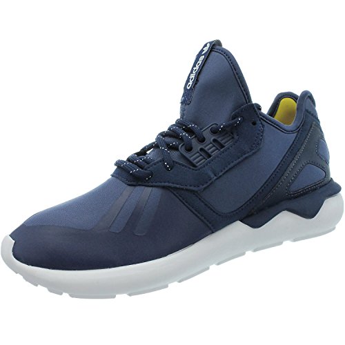 adidas Tubular Runner, Chaussures de Course pour Homme Multicolore Bleu/Jaune/Blanc 41 1/3 EU