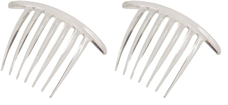 Caravan French Twist Comb, Crystal (Pack of 2)
