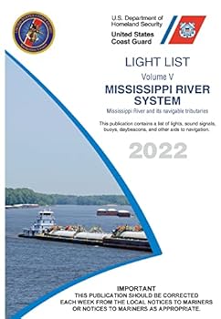 Textbook Binding 2022 USCG Light List V Mississippi River Book