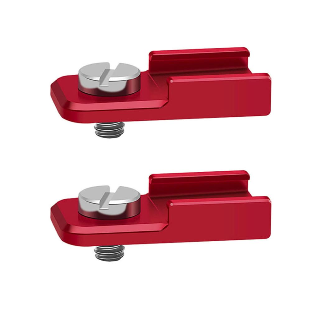 Camera Cold Shoe Mount Hot Shoe Mount Adapter z gwintem 1/4 cala Metalowy uchwyt przedłużający Cold Shoe Mount Adapter do lamp wypełniających Uchwyt lampy błyskowej 2 szt.