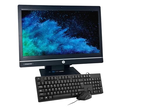 HP Compaq Pro 6300 21.5' All-in-One Desktop Computer, Intel Core i7-3770s, 8 GB RAM, 256 GB SSD, WiFi, Bluetooth, tastiera US QWERTY Windows 11 Pro (ricondizionato)