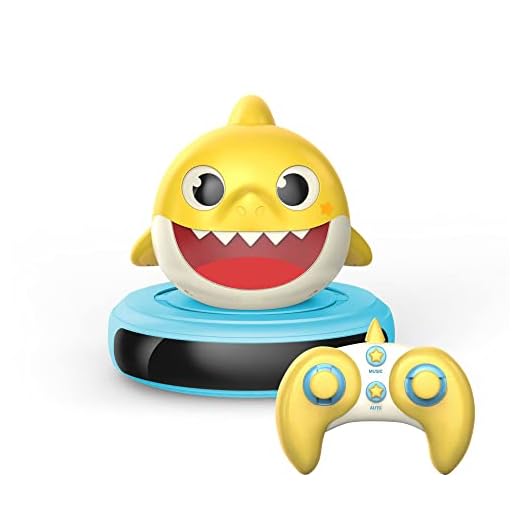 Core Innovations Baby Shark Children's Robot Vacuum with Real Suction Power, Blue, Green,BSRV200