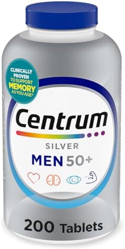 Centrum Silver Men's 50+ Multivitamin with Vitamin D3, B-Vitamins...