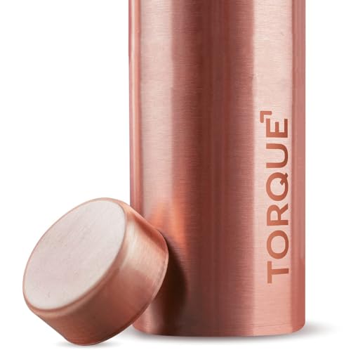 Image of Torque Pure Copper Water Bottle | Copper Bottles for Kids, School Office, Gym, Sport Gift Drinking Water