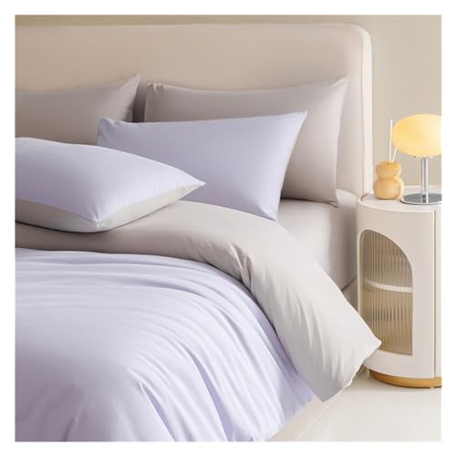 Housse de couette parure de lit 100% coton doux et respirant pour lit simple une personne - 2