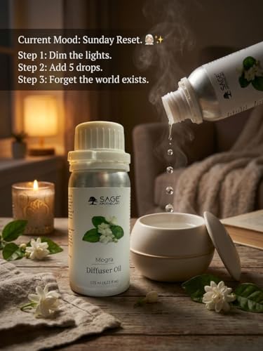 Image of Sage Apothecary Mogra Diffuser Oil - 125ml