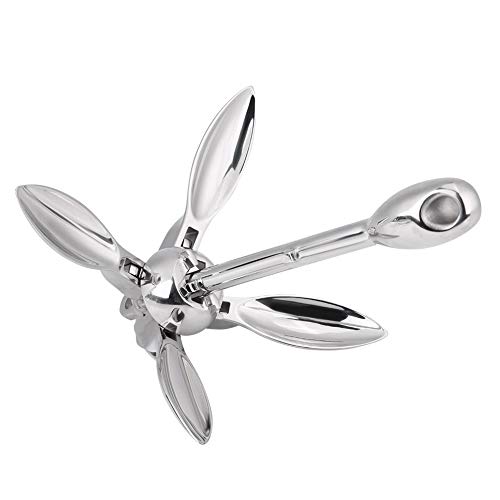 Boat Small Boat Kit Stainless Steel Boat Folding Grapnel Docking Hardware for Marine Yacht 1.5KG - Image 4