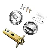 HEHENORL 304 Stainless Steel Recessed Latches Door Handle Lock Hidden Corridor Doors Locker Hardware