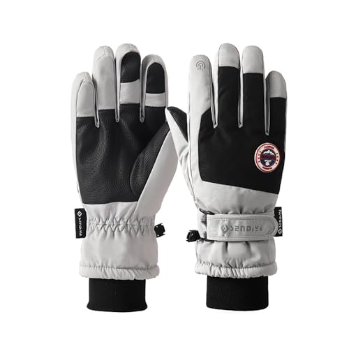 Guantes de esquí para mujer, guantes gruesos cálidos, guantes de ciclismo forrados elásticos, guantes térmicos para pantalla táctil, guantes térmicos para hombre, guantes de mujer para deportes al