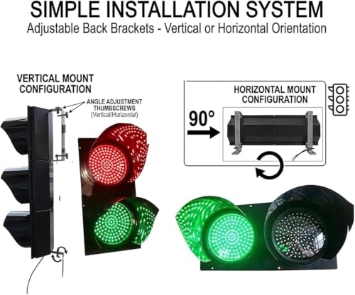 Semáforo de parada contra accidentes en muelles con luces LED impermeables 5