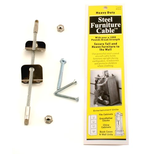 Image of Quakehold! 2830 Furniture Cable Silver, 7 Inch