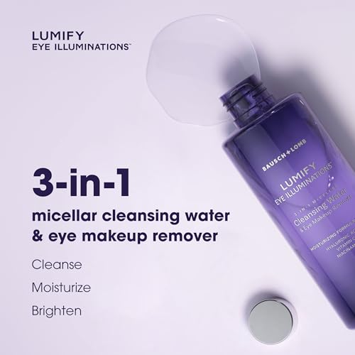 image for LUMIFY Eye Illuminations Cleansing Water & Eye Makeup Remover, 3-in-1 