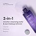 LUMIFY Eye Illuminations Cleansing Water & Eye Makeup Remover, 3-in-1 Micellar Water Contains Hyaluronic Acid, Vitamin C & Niacinamide, Hypoallergenic, Removes Waterproof Makeup, 5.4 Oz (160 mL)