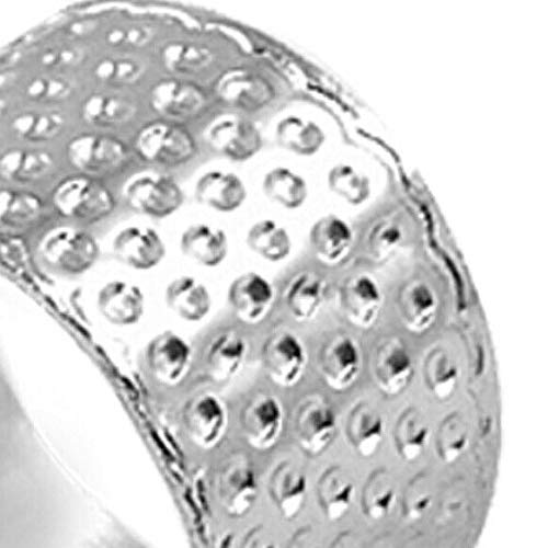 SAI INDER KALA Tailors Sewing Reeded Texturing Silver Tone Metal Thimble 5 Pcs B1P9